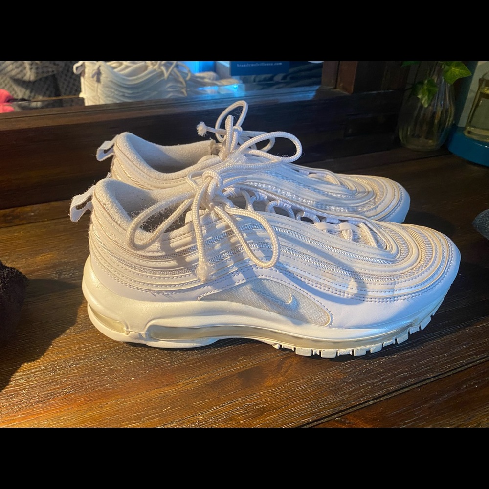 All White Womens Air Max 97’s
